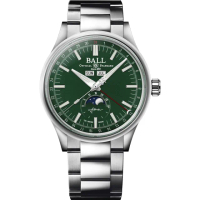 【BALL 波爾】B4_Engineer II Moon Calendar 月相顯示多功能機械錶-40mm(NM3016C-S1J-GR)