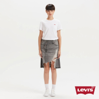 【LEVIS】女款 牛仔裙 ROCK&ROLL系列 破壞裙襬設計 丹寧牛仔長裙 熱賣單品 002Y9-0000