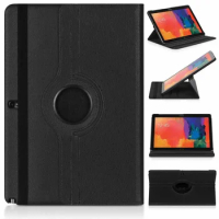 360 Degree Rotating PU Leather Flip Cover Case For Samsung Galaxy Tab Note Pro 12.2inch P900 P901 P905 SM-P900 Tablet Case Glass