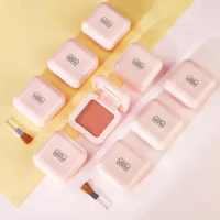 5g Mini Blush Palette Monochrome Portable Makeup Supplies Square Shaped Blush Palette With Mirror for Party Makeup Tools