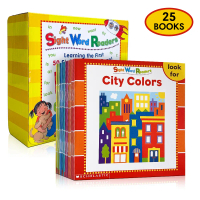 จัดส่งทันที. 25 Books Set without CD Scholastic Sight Word Readers English Picture Book for Kids Tod