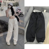 💯FREE SHIP💯Quần Kaki Túi Hộp Nữ Rút Eo Ống Rộng Loại Đẹp, Quần Jogger Bo Gấu Bigsize 80kg NT