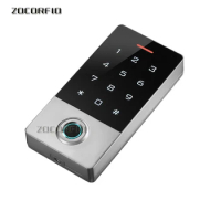 Fingerprint Access Control Intercom Machine Digital Electric RFID Code System For Door Lock Keys Tags