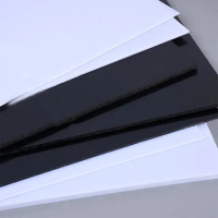 1PCS White/Black/Clear ABS Plastic Board Model Sheet Material For DIY Model Part Accessories Thickness 0.8 1 1.5 2 3mm