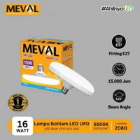 MEVAL lampu bohlam LED super terang model UFO - Putih 24 Watt