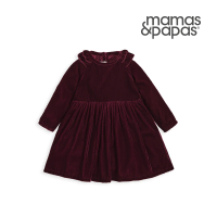 【Mamas &amp; Papas】回到斯圖亞特-長袖洋裝-酒紅(5種尺寸可選)