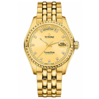 TITONI 梅花錶 宇宙系列 至尊經典機械腕錶 40mm / 797G-306