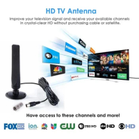 1080P Indoor Digital TV Antenna 1-5pcs Booster Active Signal Receiver Amplifier TV Antenna HDTV Mini DVB-T2 Antenna 3.0M