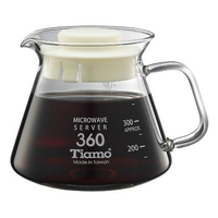 金時代書香咖啡  Tiamo 耐熱玻璃咖啡花茶壺 360cc 通過SGS檢測合格 HG2296W