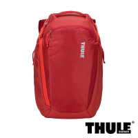 【Thule 都樂】EnRoute 電腦後背包(23L/適用15.6 吋筆電/緋紅)