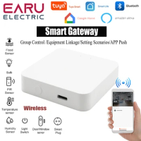 Tuya Wireless Smart Home Bluetooth Mesh Smart Gateway Hub Remote Control Devices Smart Life APP for Alexa Google Home