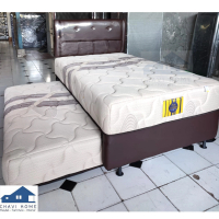 2in1 springbed bella platinum spring bed sorong ukuran 120x200