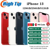 Original Unlocked Apple iPhone 13 128GB/256GB/512GB ROM A15 Chip IOS 5G Mobile phone Face ID 6.1" OLED Screen iphone13 cellphone
