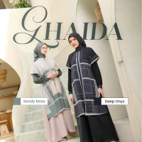Ghaida Dress And Scarf by - Giok Scarf Dress Printik cantik