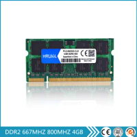 HRUIYL DDR2 4GB 667MHZ 800MHZ Memory For Laptop Ram SO-DIMM PC2-5300S PC2-6400S Notebook Memoria DDR 2 4G