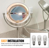 20W, 120V Incandescent Bulb Replacement, Suitable for Conair RP34B Illuminated Makeup Mirror, E12 Ca