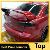 For Mitsubishi LANCER EVO 2010-2014 ABS Spoiler Primer Color Car Tail Wing Decoration Rear Trunk Spoilers Wings For LANCER EVO
