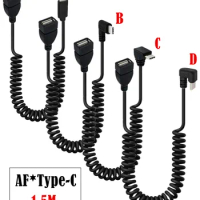Type-c for LeTV millet android cell phone data charging cable car spiral retractable spring data cable