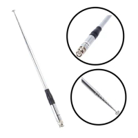 27MHz BNC Male Connector Telescopic/Rod HT Antenna 9-Inch To 51-Inch Suitable for CB Handheld/Portable Radio