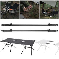 2Pcs Collapsible Table Extension Rod Lightweight Picnic Table Connector Camping Table Connector Rod for Helinox Tactical Table