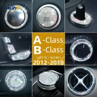Car Interior Diamond Decoration Stickers Accessories For Mercedes-Benz A B Class W176 W246 A160 A180 B160 B180 B200 A200 Series