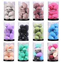 10Pcs Mini Beauty Egg Makeup Blender Cosmetic Puff Dry and Wet Use Sponge Cushion Foundation Powder Beauty Tool with Storage Box