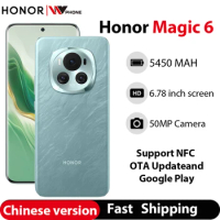 HONOR Magic6 5G Mobile Phones Google Play Snapdragon 8 Gen 3 Processor 6.78Inch OLED 120Hz Display 5450mAh 50W SUPERVOOC NFC OTA