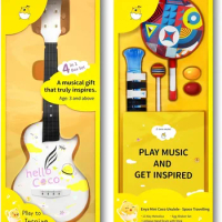 Enya-Mini Ukulele Musical Instruments Toy for Kids, Gifts for Baby, Girls and Boys, Child, Ages 3+, Includes 21