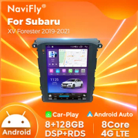 4G New Android 13 DSP Stereo Car Radio For Subaru XV Forester 2018 2019 2020+ For Tesla Style Carplay Auto Multimedia GPS Player