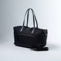 Kate Spade Tas KATE SPADE GHW NYLON BLACK MULTI POCKET ZIP TOTE BAG LARGE 100% ORIGINAL