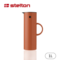 【Stelton】丹麥啄木鳥真空保溫壺1L-磚紅