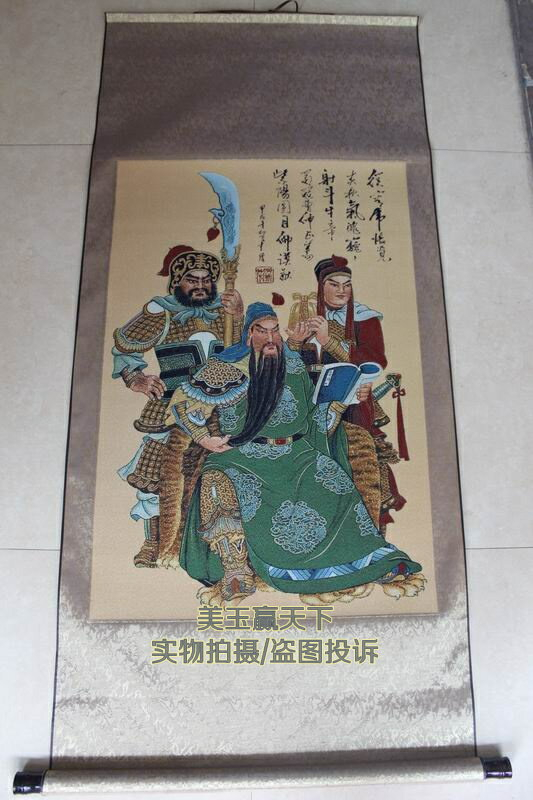 RITAO CHAN　中国唐木彫刻関羽と張飛　武人像置物　M　R2697K RITAO CHAN 中国唐木彫刻関羽と張飛 武人像置物 M R2697K 張飛