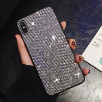 Luxury Bling Glitter Hard PC Phone Case For Samsung Galaxy S24 S23 S22 S21 S20 FE Plus Note 20 Ultra Shockproof Back Cover