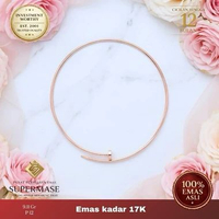 Kalung Emas 17K Paku Choker Elegant - Supermase