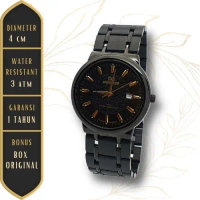 JAM TANGAN MIRAGE PRIA HITAM 8150 BRP M