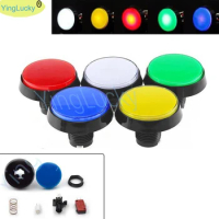 1pcs 60mm large round Arcade button LED light micro switch 5V / 12V power button for Arcade video game machine button switch