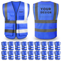 20 safety jackets with custom logo, uniform jackets for construction work, miners, and builders, ANS