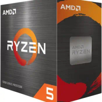 AMD RYZEN 5 5600 3.5GHz (TURBO 4.4GHz) PROCESSOR 32MB CACHE AM4 100-100000927BOX, Gray ceramic