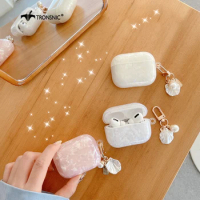 Marble Conch Case for Apple Airpods pro Case Soft Cover Silicone Headphone Pink Box for Airpod Pro Bluetooth Earphone Bags Clear