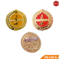 Pin Tanda Topi Pramuka Putri Timpul / Tanda Topi Kuningan Pramuka Timbul / Tanda Topi Pramuka Pengga