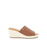 Hush Puppies Wedges Wanita Willow Slide Wedge Cognac Leather 40