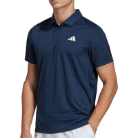 adidas 愛迪達 上衣 男款 短袖上衣 運動 POLO衫 藍 HS3237