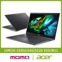 Acer Office2021組★15.6吋i5輕薄筆電(Aspire 5/A515-58M-50Z1/i5-1335U/16G/512G/W11)