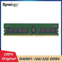 Original Synology RDIMM ECC RAM DDR4 16GB 32GB SDRAM Memory Module - For Server 16 (D4ER01-16G/32G)