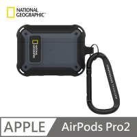 National Geographic 國家地理 Rugged Bumper 卡扣式 耳機保護殼 適用 AirPods Pro 2 - 灰色
