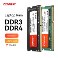 ZENFAST Memoria Ram DDR4 8gb 4GB 16GB 2133 2400 2666MHz Sodimm Notebook High Performance Laptop Memory