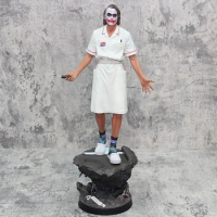 1/4 Series Dc Heath Ledger Nurse Uniform Joker Figure Joker Standing Scene Model Handmade Ornament 54cm Gk Resin Statue Toy Gift