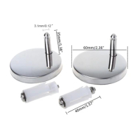 2x Toilet Hinges Top Close Soft Release Quick Fitting Heavy Duty Hinge Pair Hinge Screw Toilet Accessories Hardware