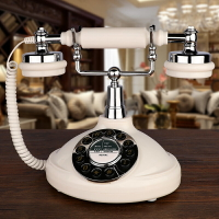 歐式仿古電話機座機家用辦公固定電話老式按鍵復古一鍵重撥電話 夏洛特居家名品