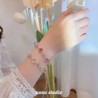 Gelang giok bola hijau simple titanium wanita/GELANG HIJAU MODEL ELEGAN